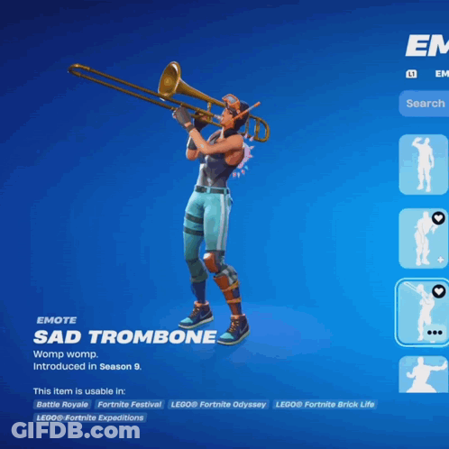 Person Playing Trombone Sad Trombone GIF