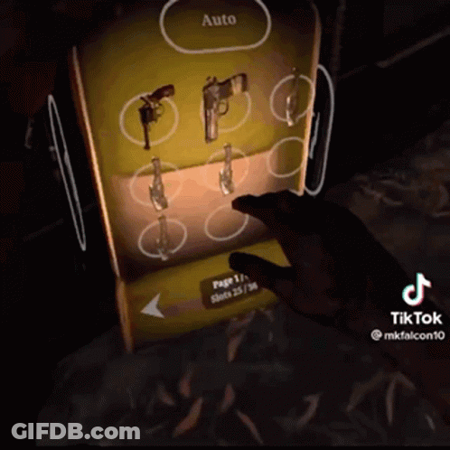 Person Playing Video Game Looking At Guns GIF