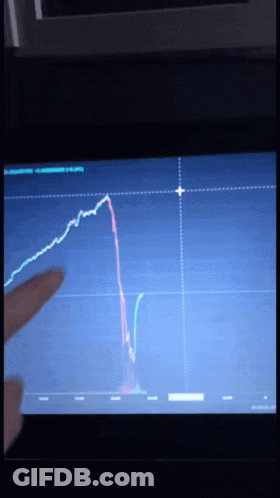 Person Pointing At Graph On Monitor GIF