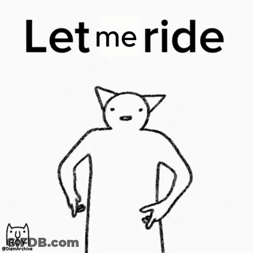 Person Pointing At Head Let Me Ride GIF