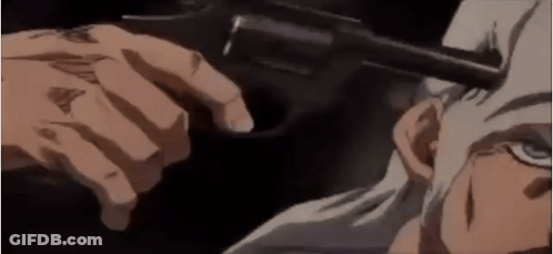 Person Pointing Gun At Another GIF