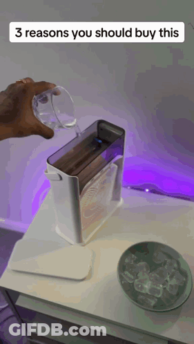Person Pouring Water Saying 3 Reasons You Should Buy This GIF