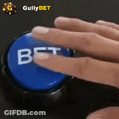 Person Pressing Blue Bet Button GIF