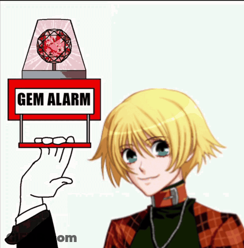 Person Pressing Button On Gem Alarm GIF