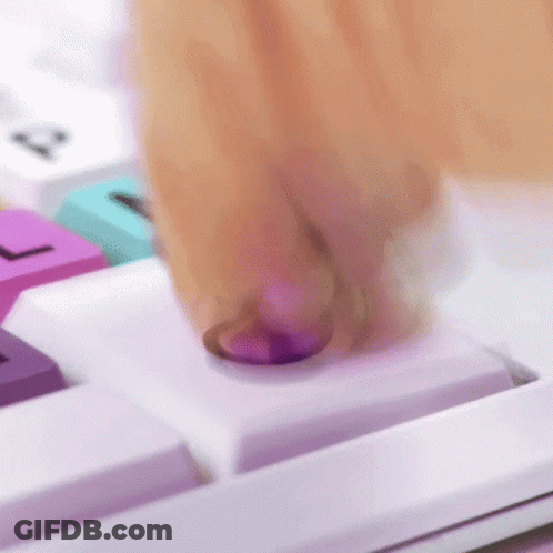 Person Pressing Keyboard Button GIF
