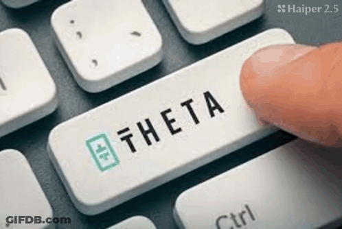 Person Pressing Theta Button On Keyboard GIF