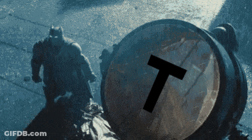 Person Pushing Barrel With T GIF