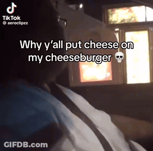 Person Putting Cheese On Cheeseburger TikTok GIF