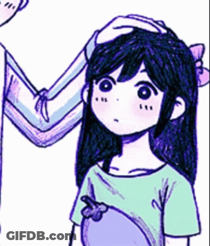 Person Putting Hand On Girl's Forehead GIF