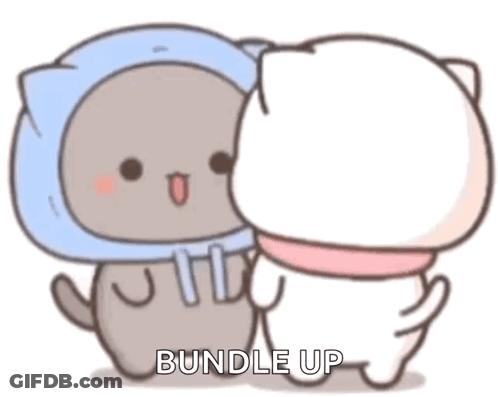 Person Putting Scarf Around Another's Neck GIF