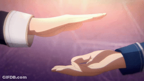 Person Reaching Out Hand To Another GIF