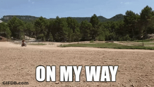 Person Riding Dirt Bike On My Way GIF