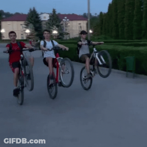 Person Riding Dirt Bike With Passenger GIF