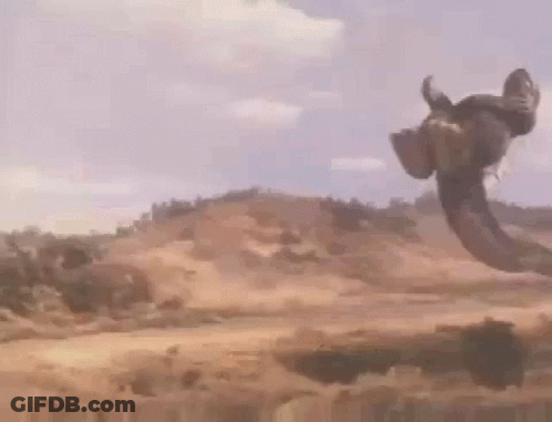 Person Riding Horse In Desert GIF