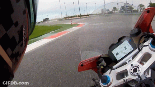Person Riding Motorcycle Number 88 GIF