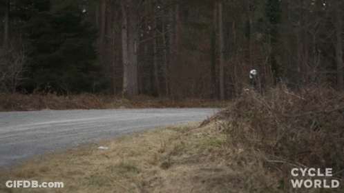 Person Riding Motorcycle On Dirt Road Cycle World GIF