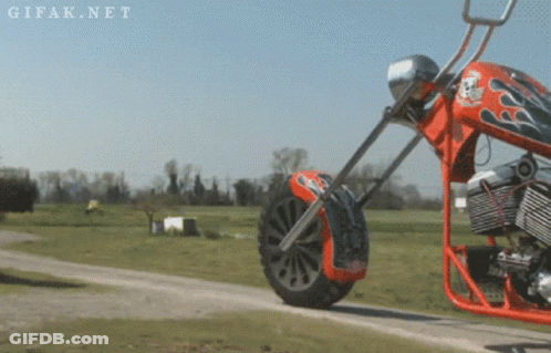 Person Riding Motorcycle With Cycle World GIF