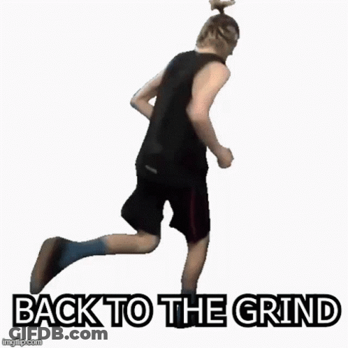 Person Running Back To The Grind GIF