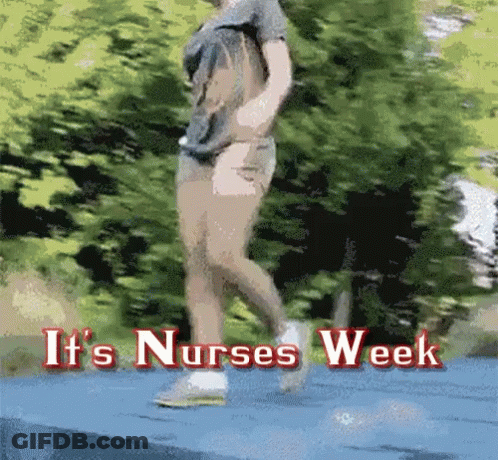 Person Running For Nurses Week GIF