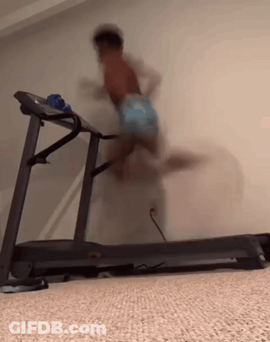 Person Running On Treadmill GIF