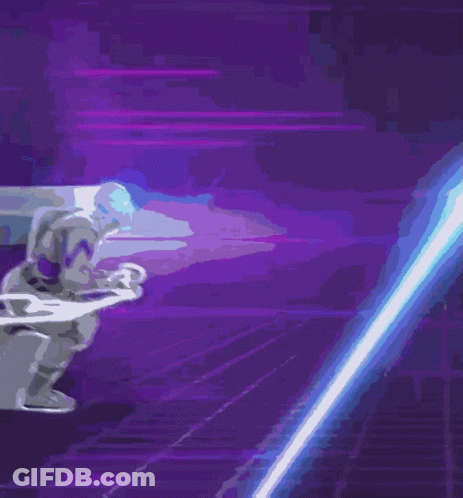 Person Running With Blue Light GIF