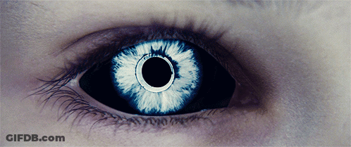 Person's Eye With Black Pupil GIF