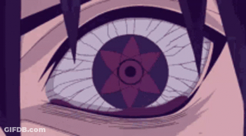 Person's Eye With Purple Star GIF