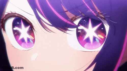 Person's Eyes With Star GIF