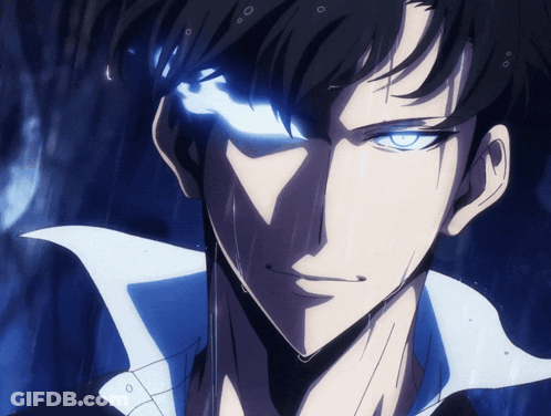 Person's Face Blue Eye Close Up GIF