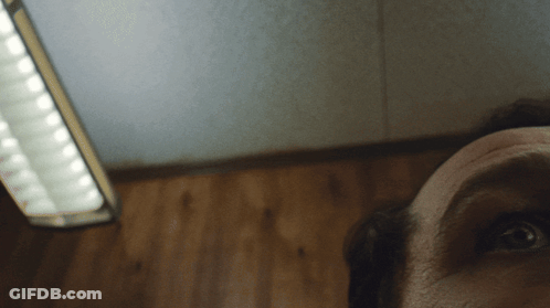 Person's Face Close Up Light Behind GIF