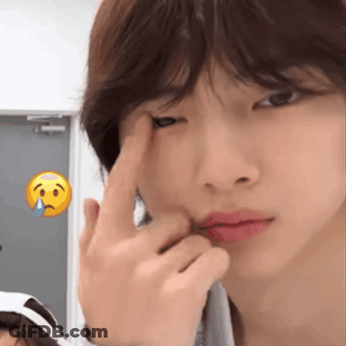 Person's Face Close Up Sad Background GIF
