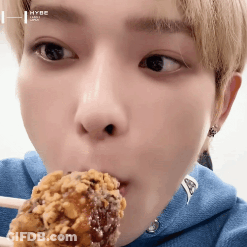 Person's Face Close Up With Hybe GIF