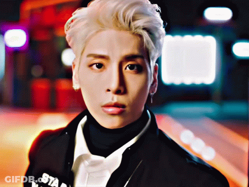Person's Face Close Up With Star Jacket GIF