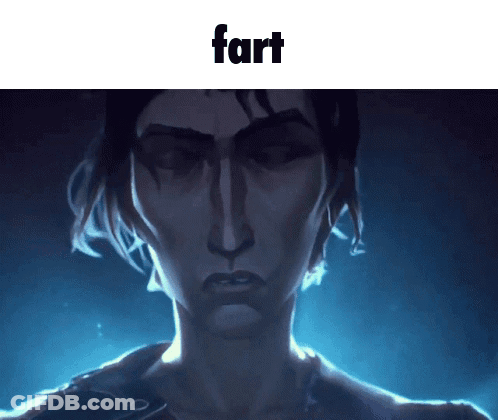 Person's Face Saying Fart GIF