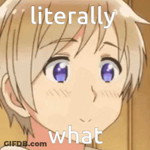 Person's Face Saying Literally What GIF