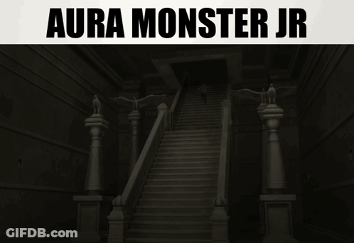 Person's Face With Aura Monster Jr GIF