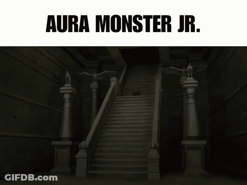 Person's Face With Aura Monster Jr GIF
