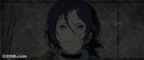Person's Face With Choker GIF