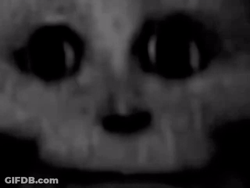 Person's Face With Glowing Eyes GIF