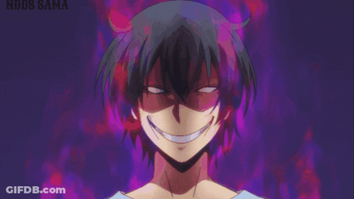 Person's Face With Purple Ndos Sama GIF