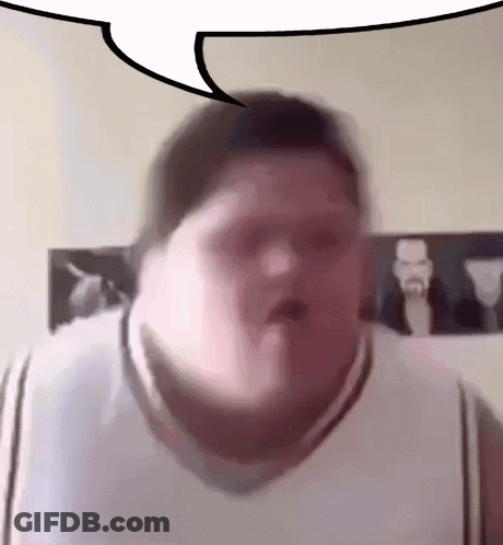 Person's Face With Speech Bubble GIF