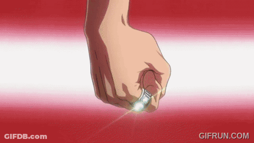 Person's Fist With Light GIF