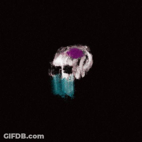 Person's Head In Blurry Photo Blue Sky GIF