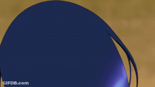 Person's Head With Purple Glow GIF