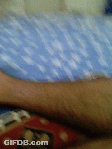 Person's Leg And Toy Car GIF