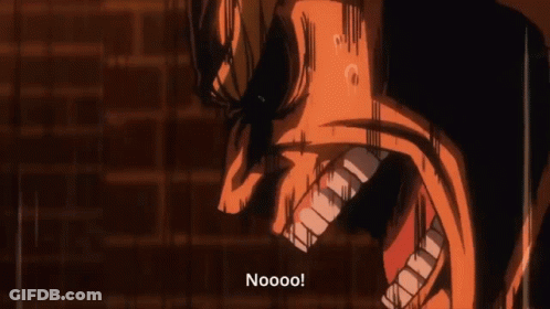 Person's Mouth Saying Nooo GIF