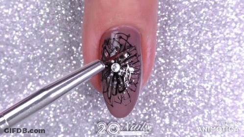 Person's Nails With 20 Nails GIF