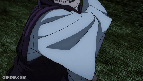 Person's Sleeve With Purple Cape GIF
