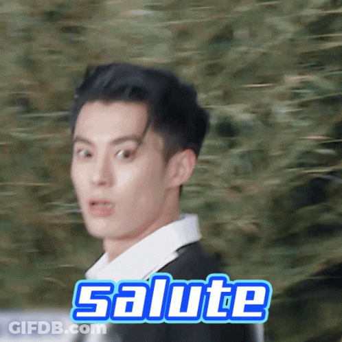 Person Saluting GIF