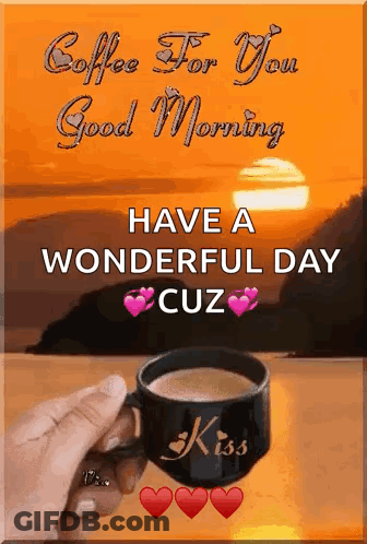 Person Saying Coffee For You Good Morning GIF